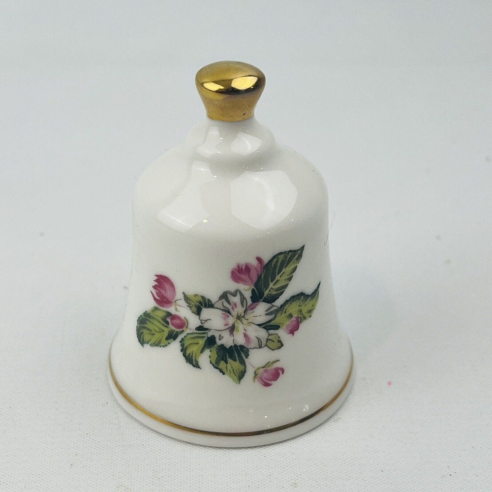 Danbury Mint Michigan Apple Blossom Official State Flower Bell Collection